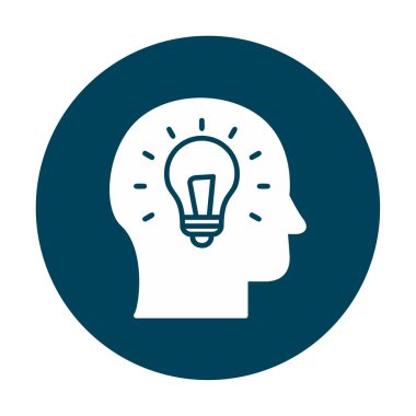 fikir konsepti simgesi, vektör illüstrasyon tasarımı                            