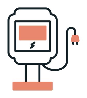 İstasyon simgesi tasarımı, vektör illüstrasyonu yükleniyor