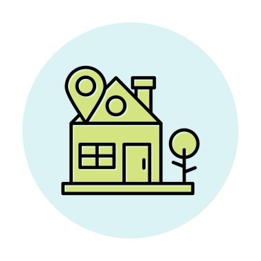 ev yeri kutsal kişilerin resmi, vektör çizim  