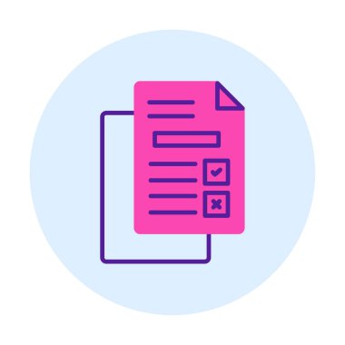 belgelerin vektör çizimi simgesi  