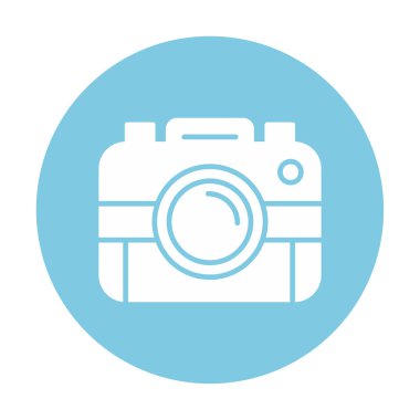 fotoğraf makinesi simgesi, vektör illüstrasyonu 