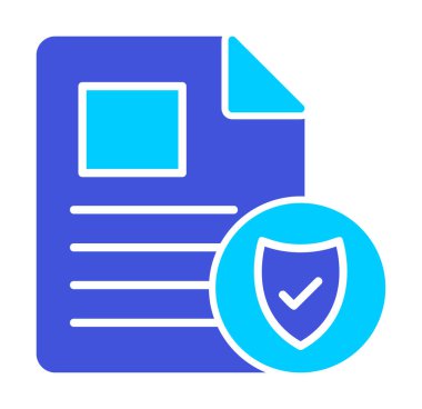 Onaylanmış Belge simgesi, vektör illüstrasyonu basit tasarım