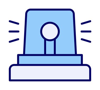 Siren simgesi, vektör çizimi 