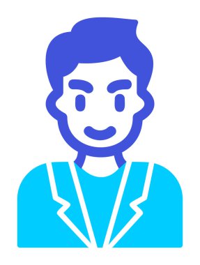 Aday erkekler simgesi, vektör illüstrasyonu 