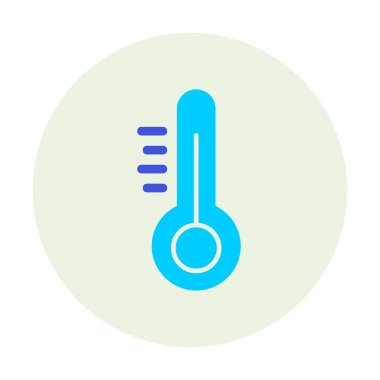 Modern termometre simgesinin vektör çizimi 