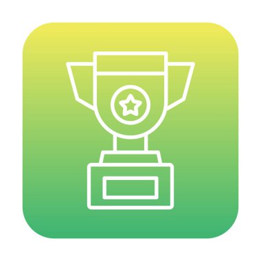 kupa simgesi, vektör çizimi