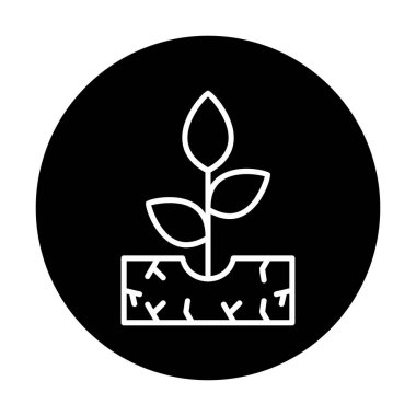 filizlenme simgesi, vektör illüstrasyonu  