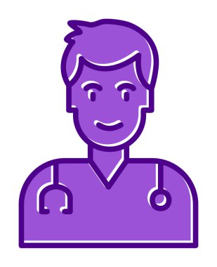 Doktor simgesinin vektör çizimi