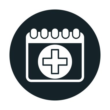 Takvim simgesi, vektör illüstrasyonu basit tasarım