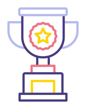 kupa simgesi, vektör çizimi