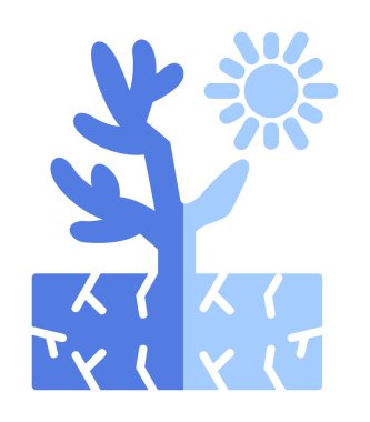 Mercan simgesi vektör illüstrasyonu