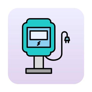 İstasyon simgesi tasarımı, vektör illüstrasyonu yükleniyor