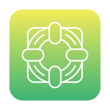 Bir cankurtaran simgesinin vektör illüstrasyonu