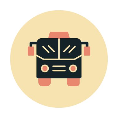 bus simgesi, vektör illüstrasyonu