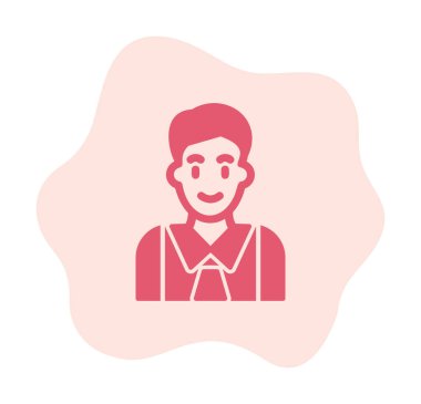 Yönetici simgesi, vektör illüstrasyonu basit tasarım