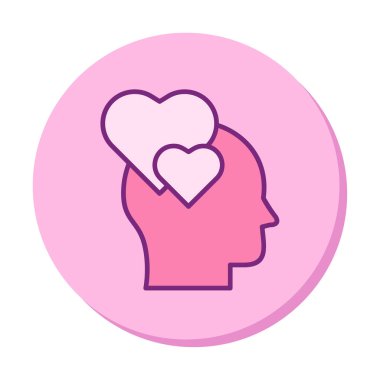 Aşık kişi ikon vektör illüstrasyonuName