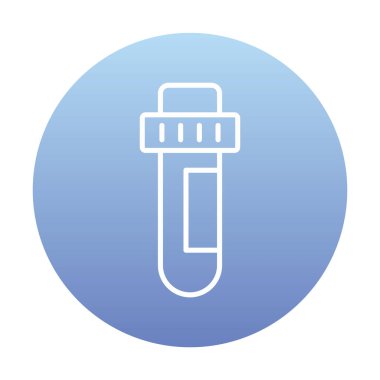 test tüpü modern simge vektör çizimi