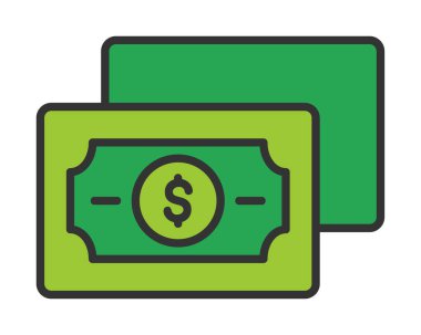 para düz simgesi, vektör illüstrasyonu