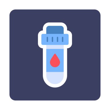 Kan Test Ağı simgesi, vektör illüstrasyonu
