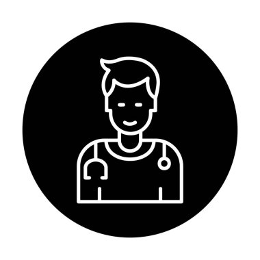 Doktor simgesinin vektör çizimi