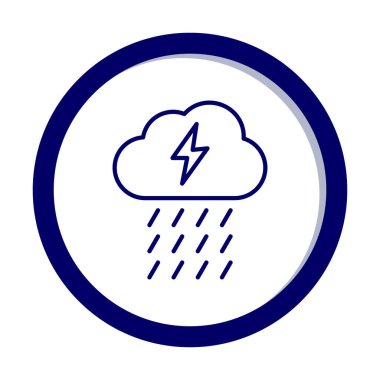 yağmur simgesi, vektör illüstrasyonu  