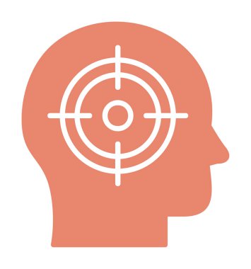 hedef simge, vektör illüstrasyonu basit tasarım