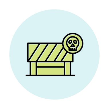 Tehlike Öndeki Yol İşareti, vektör çizimi