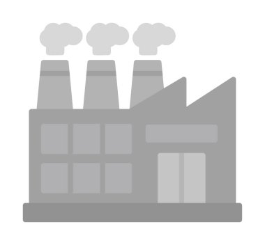 Factory icon, vector illustration simple design