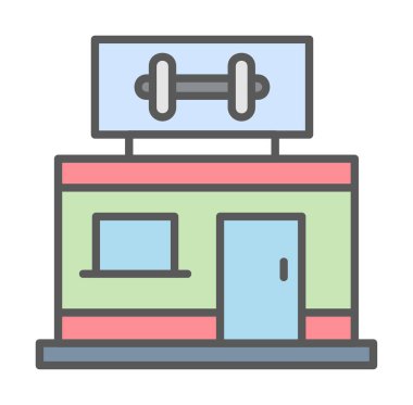 gym modern icon vector illustration                         