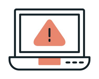 uyarı simgesi olan dizüstü bilgisayar 