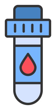 Kan Test Ağı simgesi, vektör illüstrasyonu