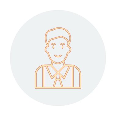 Yönetici simgesi, vektör illüstrasyonu basit tasarım