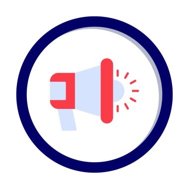 megafon simgesi, vektör illüstrasyonu