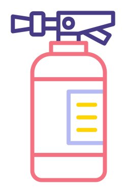 düz basit yangın söndürme simgesi 