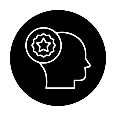 düz favori Kullanıcı simgesi vektör illüstrasyon tasarımı