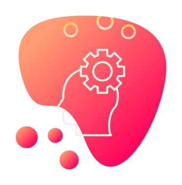 Yaratıcı süreç simgesi, vektör illüstrasyonu                       