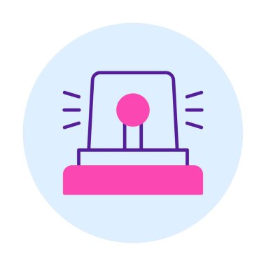 Siren simgesi, vektör çizimi 