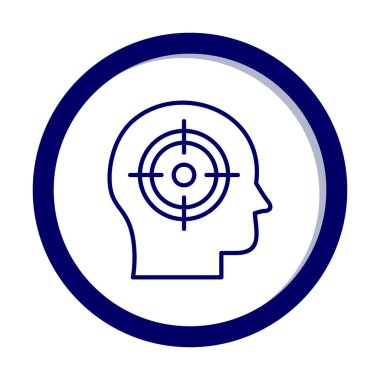 hedef simge, vektör illüstrasyonu basit tasarım