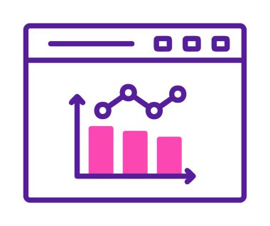 çubuk çizelgesi vektör illüstrasyonu