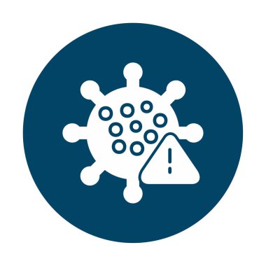 Coronavirus hastalığı ikonu, vektör illüstrasyonu  