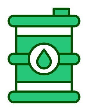 Petrol varil web simgesi, vektör çizim