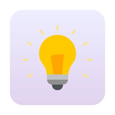 Fikir ampulü simgesi, vektör illüstrasyon tasarımı