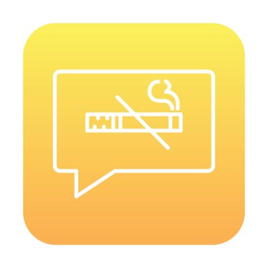 Basit Tütün Günü simgesi, vektör illüstrasyonu