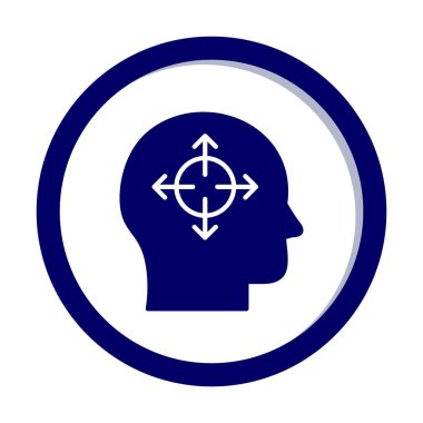 düz karar çizgisi ikon vektör çizimi  