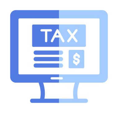 Vergi simgesi vektör illüstrasyonu