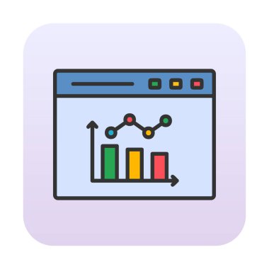 çubuk çizelgesi vektör illüstrasyonu