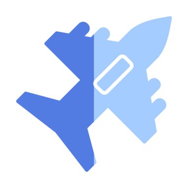 düzlem ikonu vektör illüstrasyonu