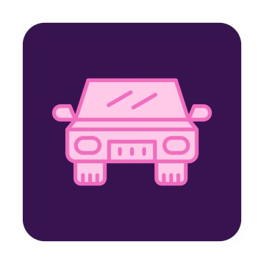 Araba düz simgesi. Vektör çizim 