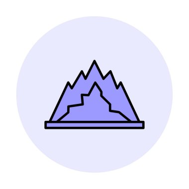 dağ ikonu vektör illüstrasyonu 