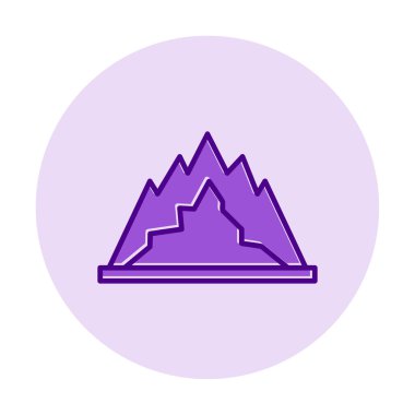 dağ ikonu vektör illüstrasyonu 